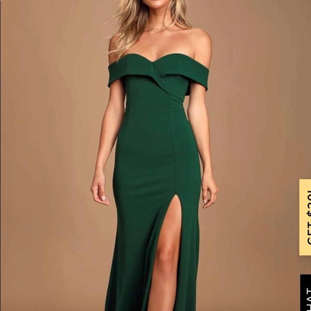 Hunter green long dress!